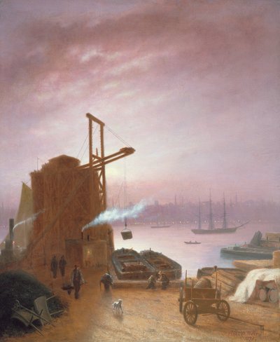 The Hudson River from Hoboken by Robert Walter Weir